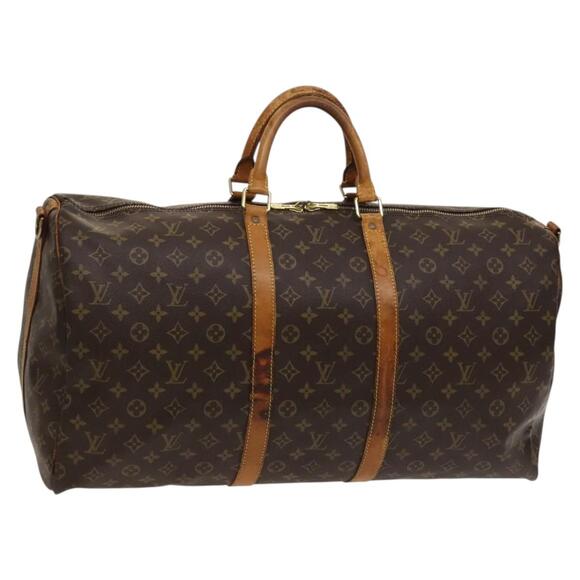 LOUIS VUITTON Monogram Keepall Bandouliere 55 Boston Bag M41414 - Picture 1 of 16